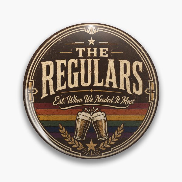 Item preview, The Regulars Vintage Gay Bar Shirt for Men | Mature Gay Pride Gift | Bear Pride Sweatshirt | LGBTQ Chosen Family Gift for Gay Husband designed and sold by DesignAnother.