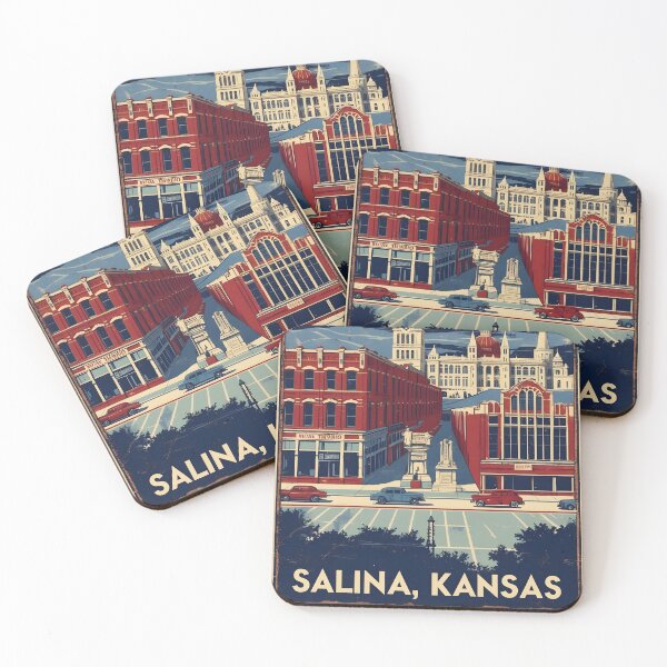 Item preview, Salina Kansas 1950s USA Vintage Travel Tourism designed and sold by TravelersGems.