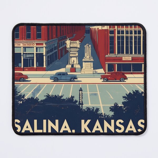 Item preview, Salina Kansas 1950s USA Vintage Travel Tourism designed and sold by TravelersGems.