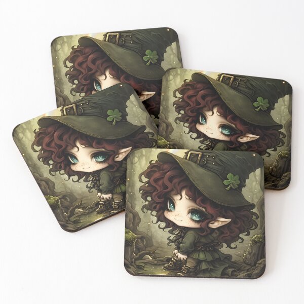 Item preview, Creepy Cute Leprechaun | Irish Folklore Art designed and sold by InkAndGloom.