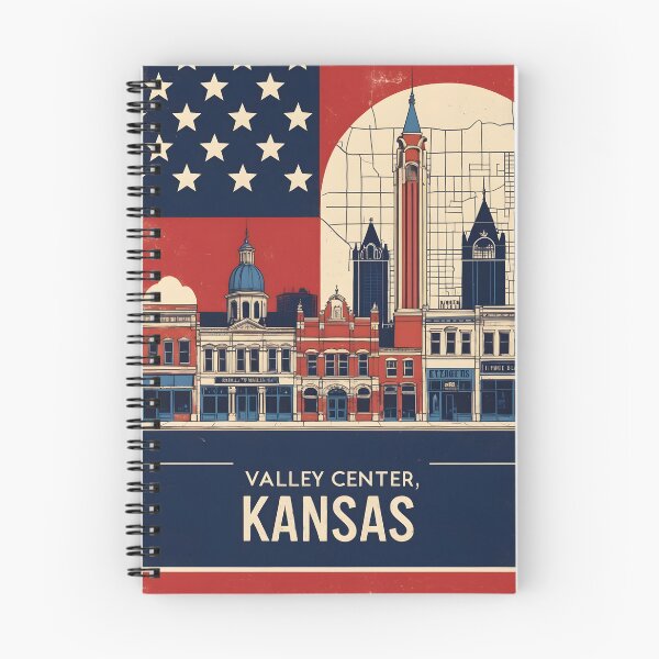 Item preview, Valley Center Kansas 1950s USA Vintage Travel Tourism designed and sold by TravelersGems.