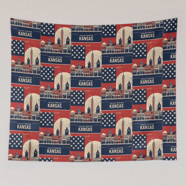 Item preview, Valley Center Kansas 1950s USA Vintage Travel Tourism designed and sold by TravelersGems.