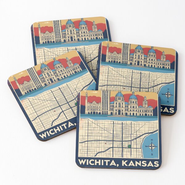 Item preview, Wichita Kansas 1950s USA Vintage Travel Tourism designed and sold by TravelersGems.