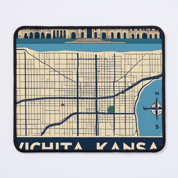 Item preview, Wichita Kansas 1950s USA Vintage Travel Tourism designed and sold by TravelersGems.