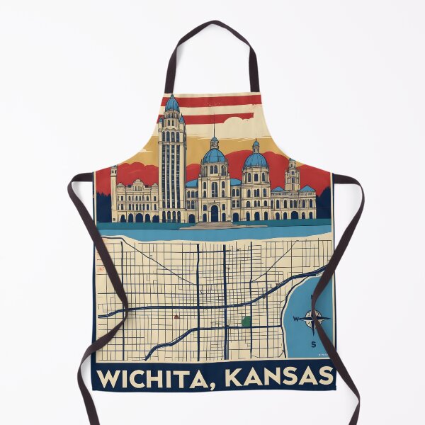 Item preview, Wichita Kansas 1950s USA Vintage Travel Tourism designed and sold by TravelersGems.