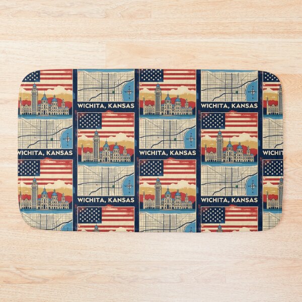 Item preview, Wichita Kansas 1950s USA Vintage Travel Tourism designed and sold by TravelersGems.