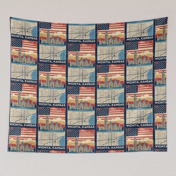 Item preview, Wichita Kansas 1950s USA Vintage Travel Tourism designed and sold by TravelersGems.