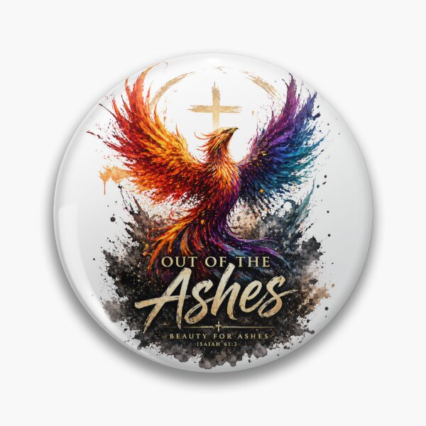 Item preview, Out of the Ashes – Phoenix Christian Faith Isaiah 61:3 Inspirational Design designed and sold by Ashes to Artistry.