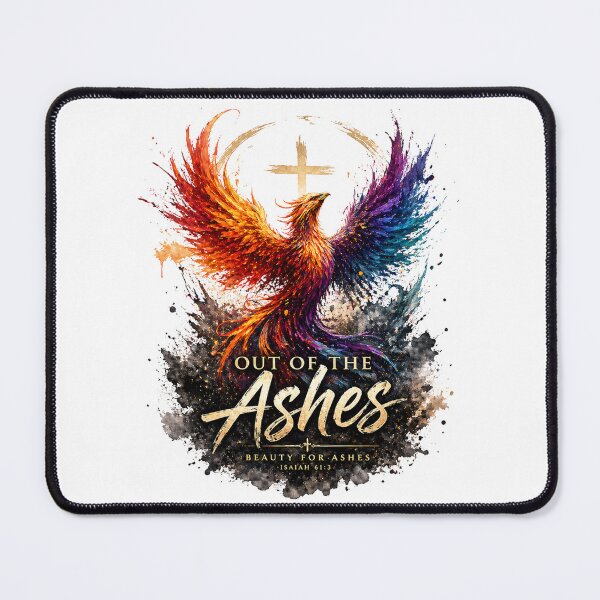 Item preview, Out of the Ashes – Phoenix Christian Faith Isaiah 61:3 Inspirational Design designed and sold by Ashes to Artistry.