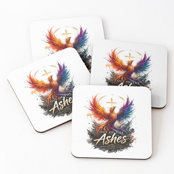 Item preview, Out of the Ashes – Phoenix Christian Faith Isaiah 61:3 Inspirational Design designed and sold by Ashes to Artistry.