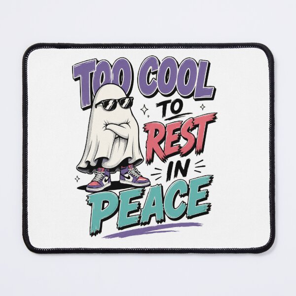 Item preview, Too Cool To Rest In Peace Funny Ghost Halloween T-Shirt designed and sold by BlackBoneArt.