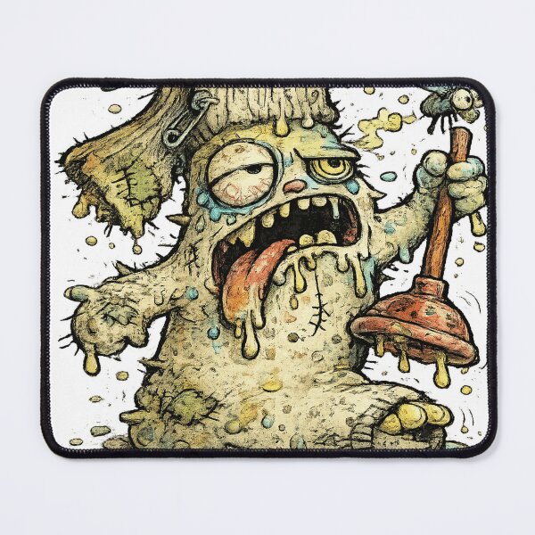 Item preview, Grimy Plunger Monster Mop designed and sold by MettheyCooley.