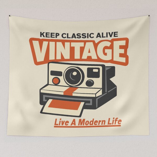 Item preview,  Vintage Inspired design Keep Classic Alive camera Retro Summer designed and sold by Colorfulman.