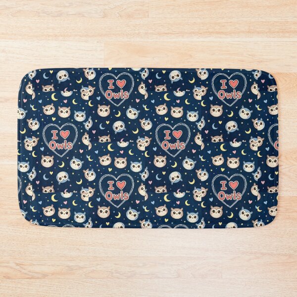 Item preview, I Love Owls Kawaii Pattern designed and sold by Itsheartshop.