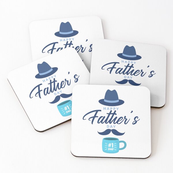 Item preview, Father's Day Blue Mustache Badge designed and sold by unboxedbyJuls.