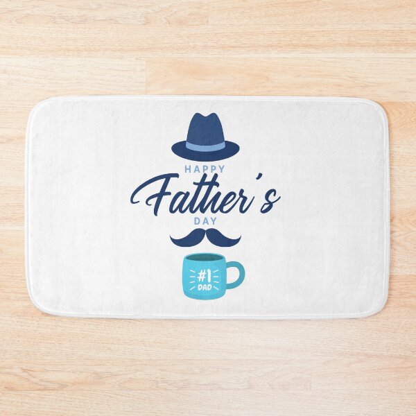 Item preview, Father's Day Blue Mustache Badge designed and sold by unboxedbyJuls.