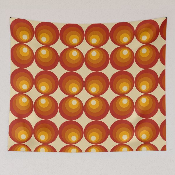 Item preview, Retro 70s Mid-Century Tunnel Vision Geometric Pattern designed and sold by Far Out Goods.