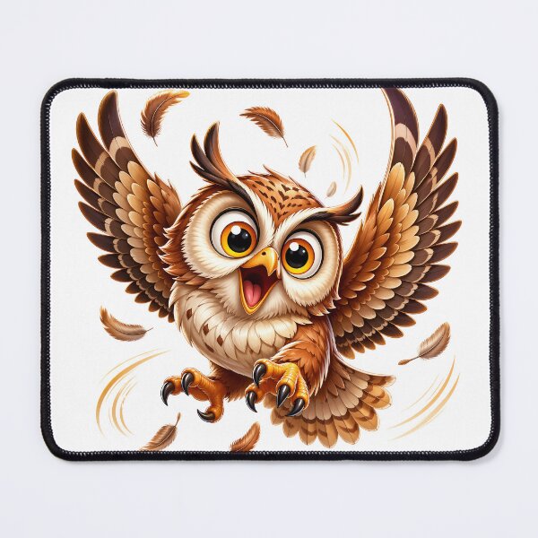 Item preview, Flying Playful 3D Cartoon Bird Positive Vibes designed and sold by LunaPixelStudio.