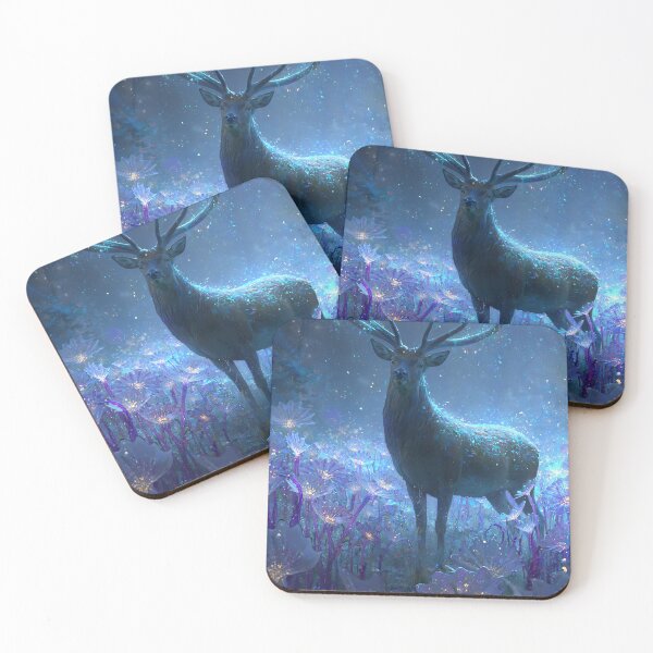 Item preview, Magical Glowing Deer In Enchanted Forest designed and sold by Visual Foundry.
