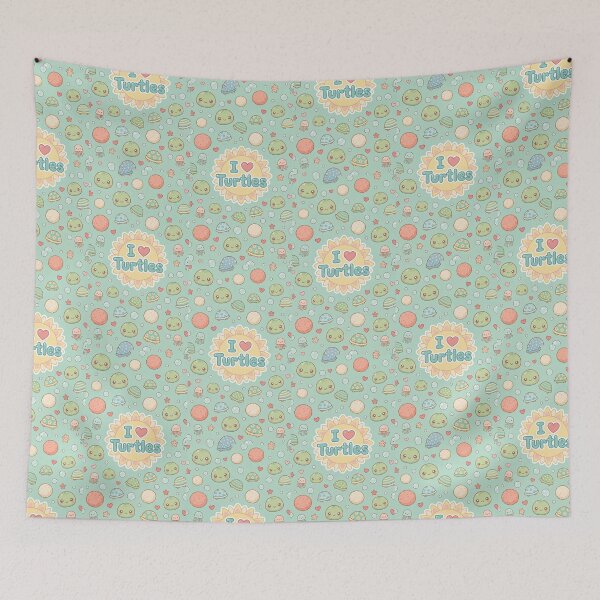 Item preview, I Love Turtles Kawaii Pattern designed and sold by Itsheartshop.