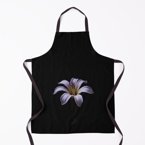 Item preview, White Lily on Black Background — Elegant Botanical Floral Photography Print Wall Art Poster designed and sold by WitchyBotanicaArt.