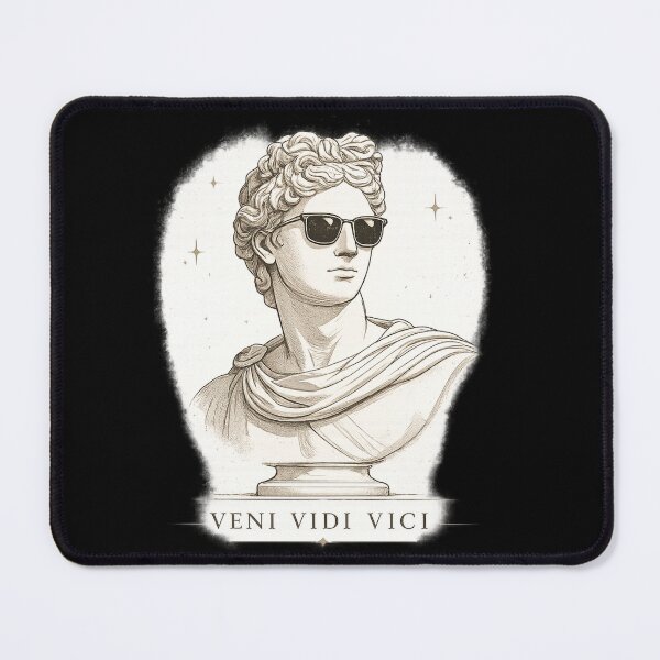 Item preview, Veni Vidi Vici Statue – Roman Aesthetic Vintage Sculpture with Sunglasses designed and sold by MartBook.