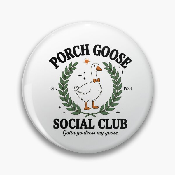 Item preview, Porch Goose Social Club Funny Silly Animal Women Men designed and sold by BornBorn.