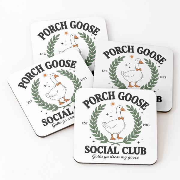Item preview, Porch Goose Social Club Funny Silly Animal Women Men designed and sold by BornBorn.