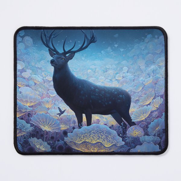 Item preview, Majestic Deer Among Glowing Jellyfish designed and sold by Visual Foundry.