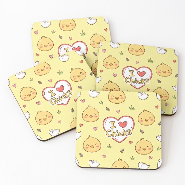 Item preview, I Love Chicks Kawaii Pattern designed and sold by Itsheartshop.
