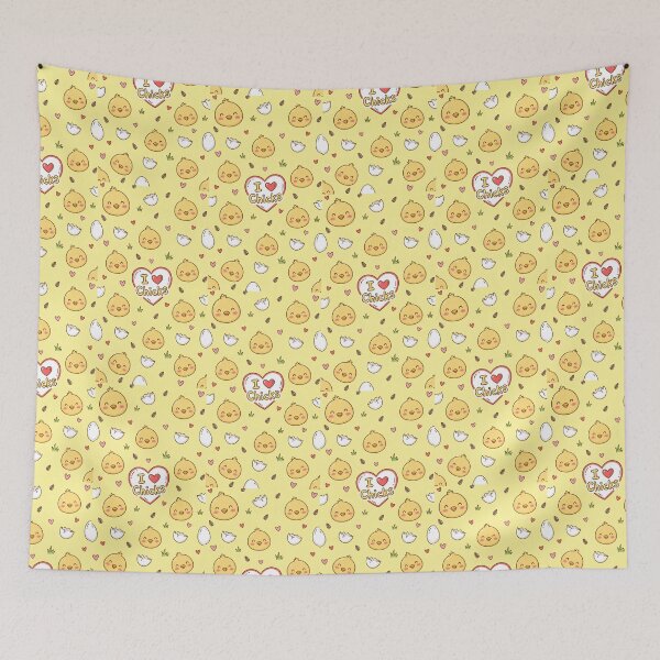 Item preview, I Love Chicks Kawaii Pattern designed and sold by Itsheartshop.