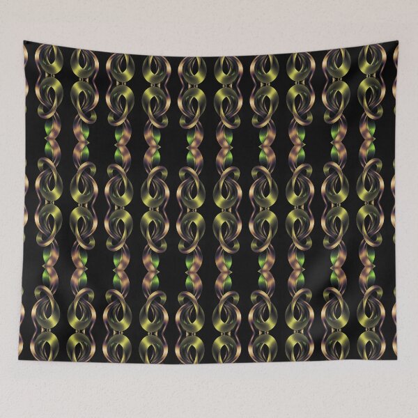 Item preview, Metallic Ribbon Loop Seamless Abstract Design designed and sold by ScreenPin.