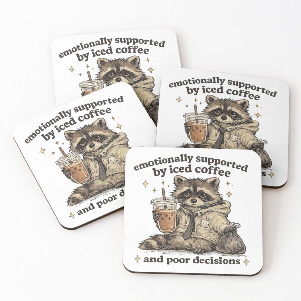 Item preview, Emotional Support Raccoon designed and sold by FlyingKickF.