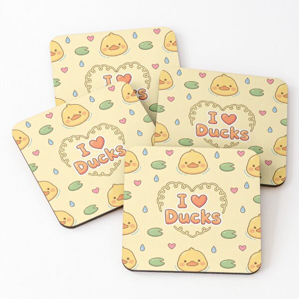 Item preview, I Love Ducks Kawaii Pattern designed and sold by Itsheartshop.