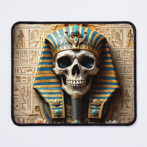 Item preview, Pharaoh's skull in mystical Egyptian style designed and sold by WonderPiks.