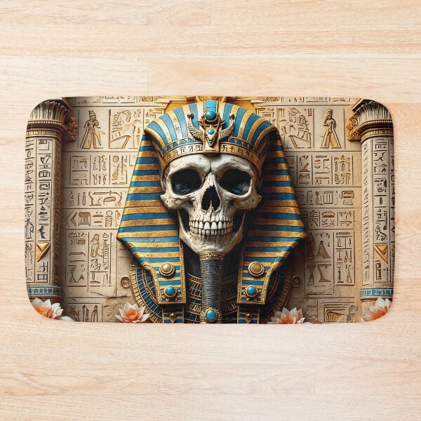 Item preview, Pharaoh's skull in mystical Egyptian style designed and sold by WonderPiks.