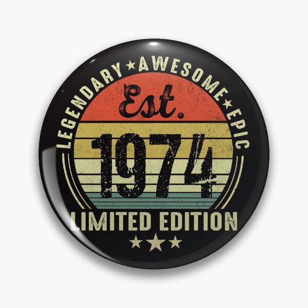 Item preview, Est 1974 Vintage 52nd Birthday Retro Gift designed and sold by FernaRoje.