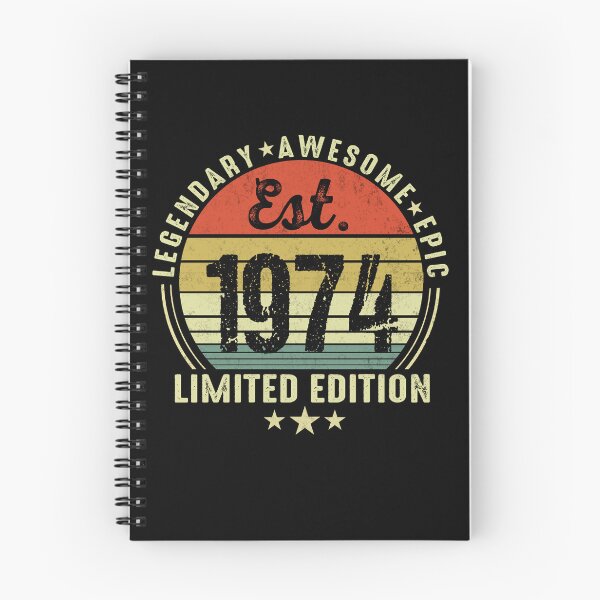 Item preview, Est 1974 Vintage 52nd Birthday Retro Gift designed and sold by FernaRoje.