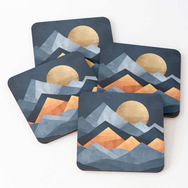Item preview, Mountain Peaks Golden Sunset Abstract designed and sold by Visual Foundry.