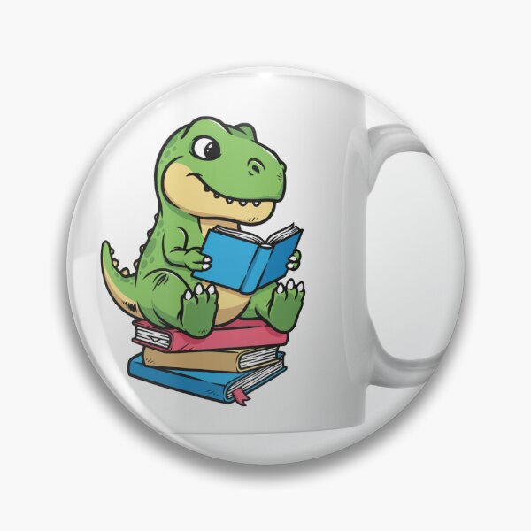 Item preview, Cute T-Rex Reading Books Cartoon designed and sold by simranart111.
