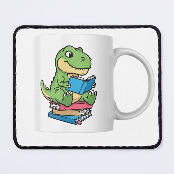 Item preview, Cute T-Rex Reading Books Cartoon designed and sold by simranart111.