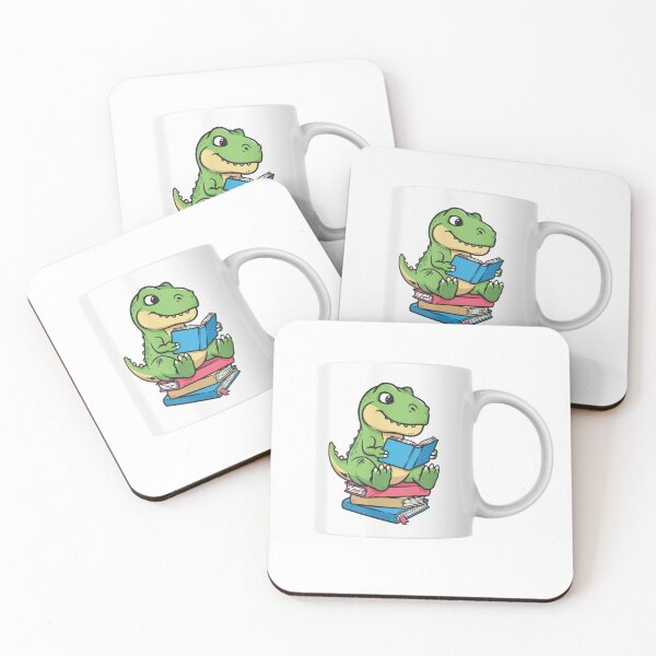Item preview, Cute T-Rex Reading Books Cartoon designed and sold by simranart111.