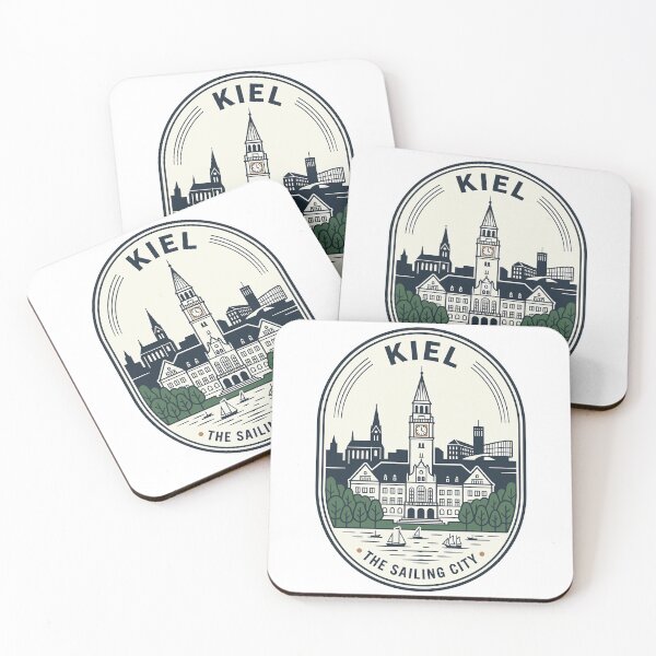 Item preview, Kiel Germany Skyline Sailing City Vintage Badge designed and sold by k3rstman1.