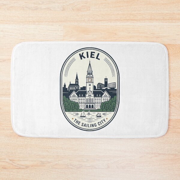 Item preview, Kiel Germany Skyline Sailing City Vintage Badge designed and sold by k3rstman1.