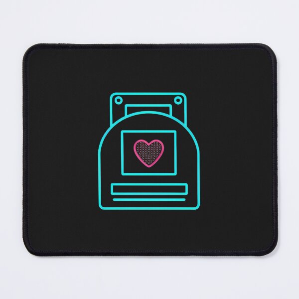 Item preview, Neon Save Icon  Retro Floppy Disk with Pixel Heart Art designed and sold by RetroWaveArtCo.