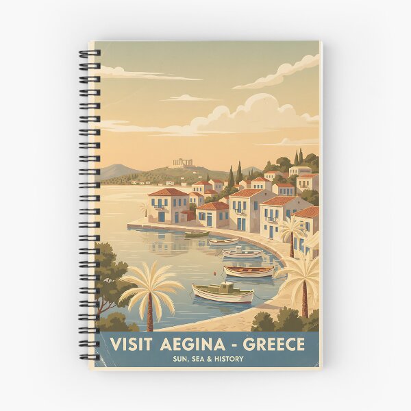 Item preview, Aegina Greece, Greek Island Vintage Travel Tourism designed and sold by TravelersGems.