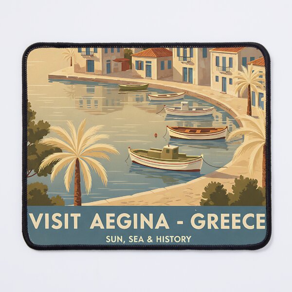 Item preview, Aegina Greece, Greek Island Vintage Travel Tourism designed and sold by TravelersGems.