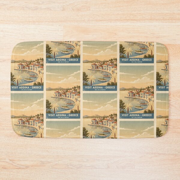 Item preview, Aegina Greece, Greek Island Vintage Travel Tourism designed and sold by TravelersGems.