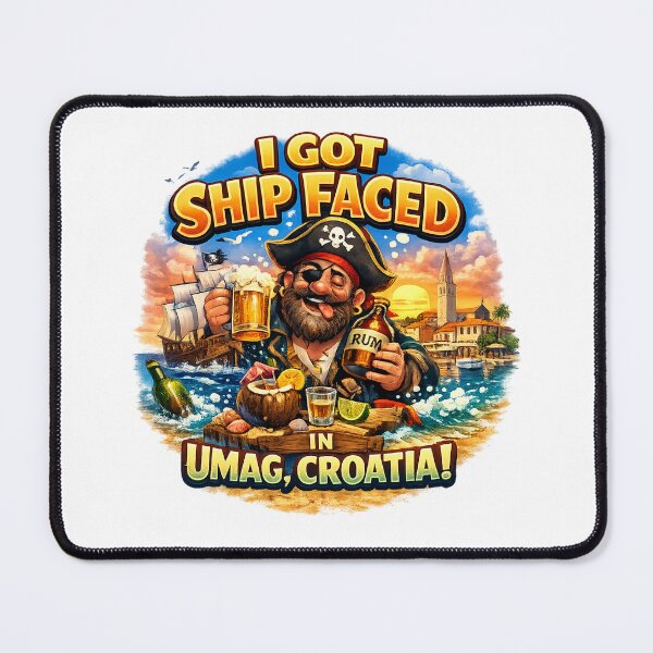 Item preview, I Got Shipfaced in Umag Croatia Funny Vacation T-Shirt designed and sold by Sushikidsntod.