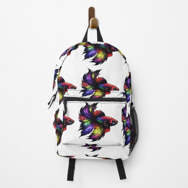 Item preview, Vibrant Rainbow Betta Fish designed and sold by Shelley Loewnau-Jones Studio.